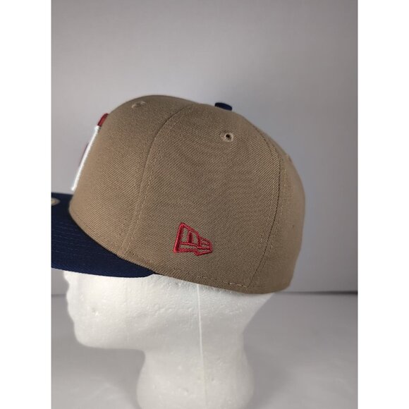 New Era Dominican Republic WBC 59Fifty Fitted Hat Khaki 2-Tone Size 7 1/8 - Picture 3 of 7